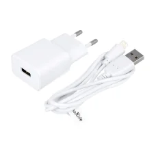 Maxlife MXTC-01 töltő 1x USB 1A fehér + Lightning kábel