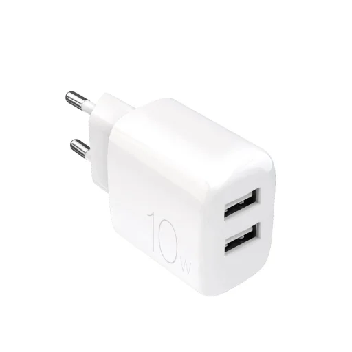 Puro PROLITE 10W 2x USB-A fali töltő adapter - Fehér - 1