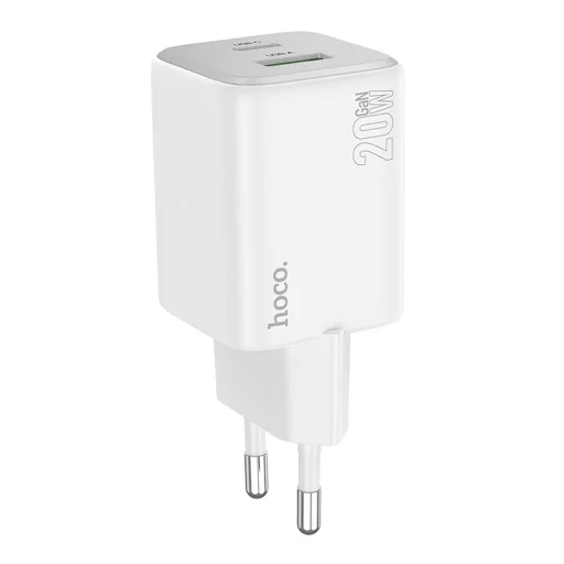HOCO töltő USB A + Type C PD QC 3A 20W N41 fehér - 2