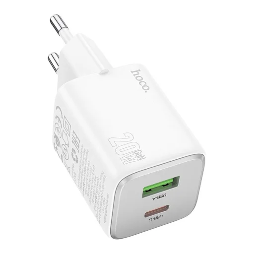 HOCO töltő USB A + Type C PD QC 3A 20W N41 fehér - 1