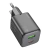 HOCO töltő USB A + Type C PD QC 3A 20W N41 fekete