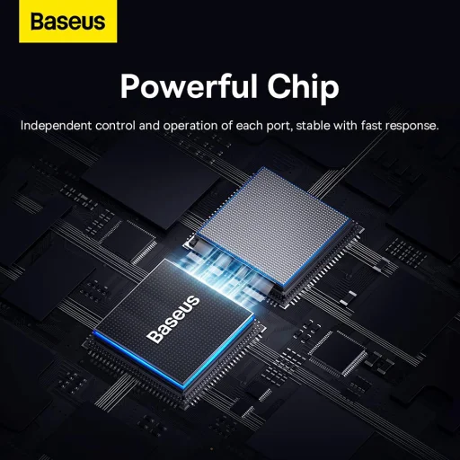  Baseus - Dokkolóállomás Lite Széria (B0005280A813-03) - Type-C 4x USB3.0-hoz, 5Gbps - Űrszürke - 5