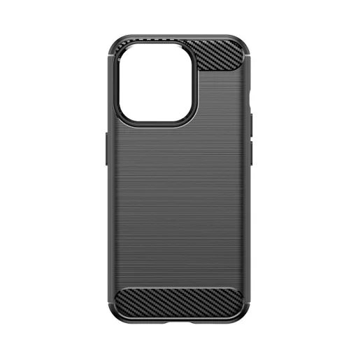 Rugalmas karbon mintázatú tok iPhone 15 Pro Carbon Case - fekete tok - 2