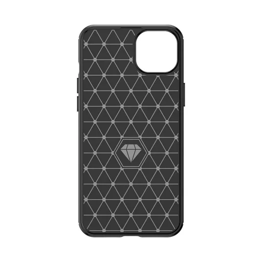 Flexibilis karbon mintájú tok iPhone 15 Plus Carbon Case - fekete tok - 3