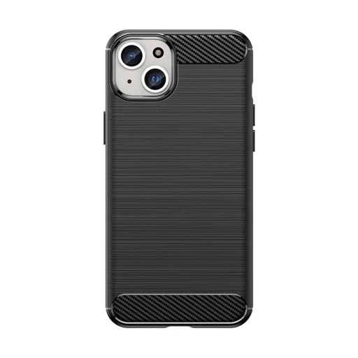 Flexibilis karbon mintájú tok iPhone 15 Plus Carbon Case - fekete tok - 1