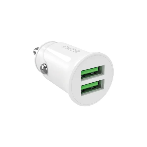 Puro Pro Lite autós töltő 2x USB-A 10W - Fehér - 1
