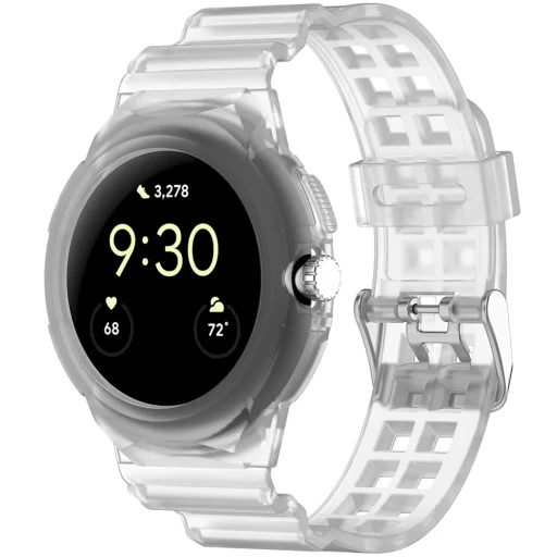 Techsuit - Óraszíj (W065) - Google Pixel Watch / Watch 2 / Watch 3 41mm - Átlátszó. - 1