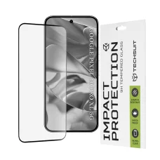 Üvegfólia teljes fedéssel és ragasztással - Techsuit 111D - Google Pixel 10 Pro XL - Fekete üvegfólia