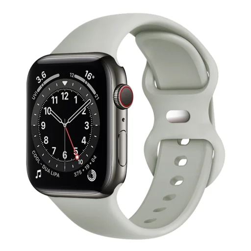 Techsuit - óraszíj (W031) - Apple Watch 1/2/3/4/5/6/7/8/9/10/SE/SE 2 (38/40/41/42mm) - Szürke. - 1