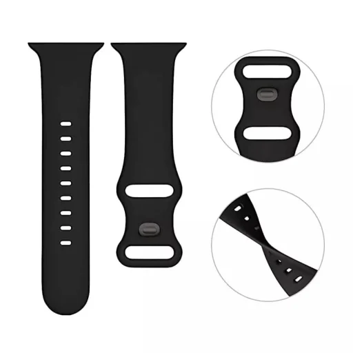 Apple Watch szíj - Techsuit (W031) - 1/2/3/4/5/6/7/8/9/10/SE/SE 2 (38/40/41/42mm) - Világos rózsaszín. - 5