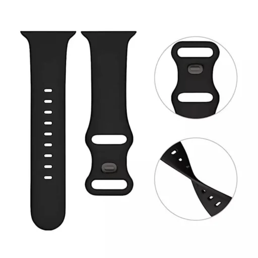 Apple Watch szíj - Techsuit (W031) - 1/2/3/4/5/6/7/8/9/10/SE/SE 2 modellekhez (38/40/41/42mm) - Sötét lila. - 5