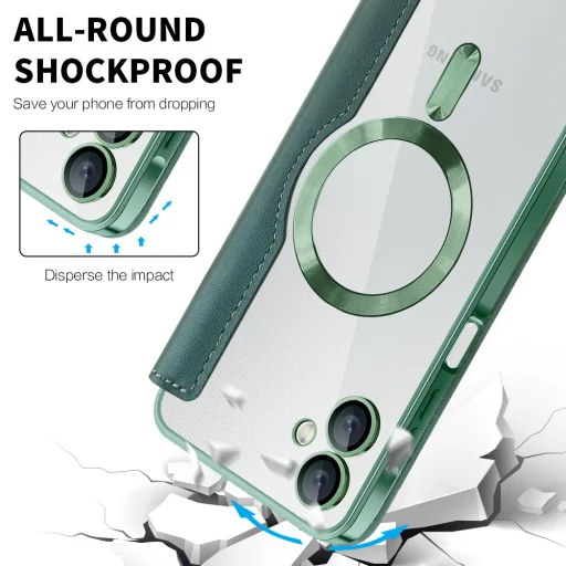  Samsung Galaxy A06 Zöld Techsuit SmartMag könyvtok - 4