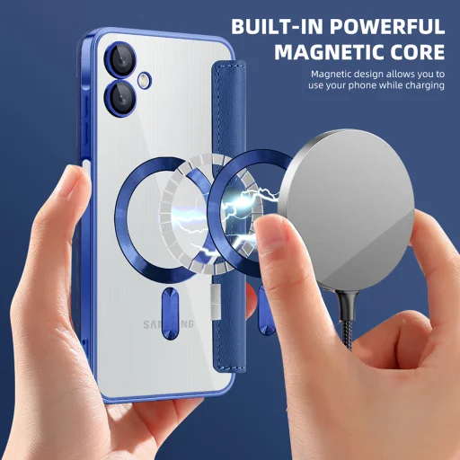  Samsung Galaxy A06 Kék Techsuit SmartMag Book tok - 6