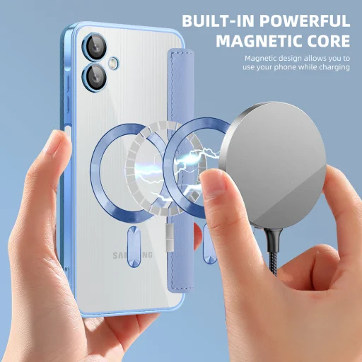  Samsung Galaxy A06 Világoskék Techsuit SmartMag könyvtok - 6