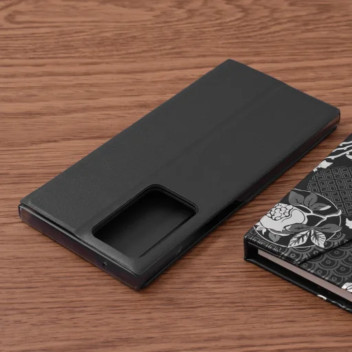 Samsung Galaxy Note 20 Ultra / Note 20 Ultra 5G - eFold Sorozat - Techsuit - Fekete tok - 2