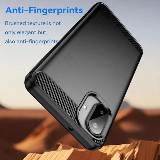 Samsung Galaxy A07 4G - Techsuit - Carbon Silicone - Fekete. tok - 3