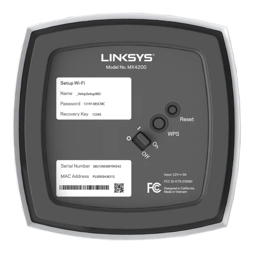 Linksys Velop MX12600 AX4200 3-Pack - fehér - 8