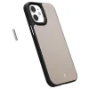 iPhone 12 mini Spigen Cyrill Leather Brick bőr tok Kavicsszürke (ACS01785) thumbnail