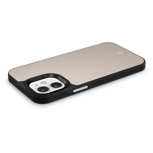 iPhone 12 mini Spigen Cyrill Leather Brick bőr tok Kavicsszürke (ACS01785) - 7