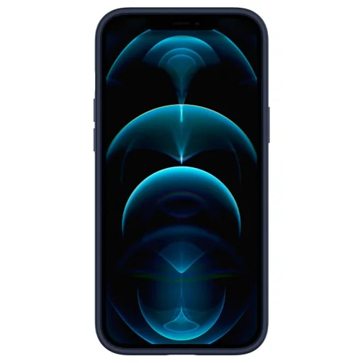 Spigen Cyrill Leather Brick bőr tok iPhone 12 Pro MAX Sötétkék (ACS01651) - 6