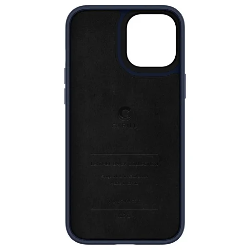 Spigen Cyrill Leather Brick bőr tok iPhone 12 Pro MAX Sötétkék (ACS01651) - 2