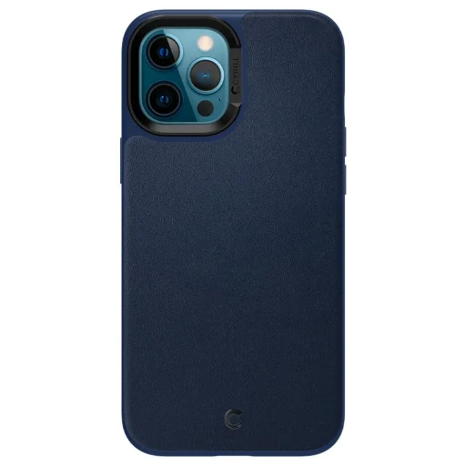 Spigen Cyrill Leather Brick bőr tok iPhone 12 Pro MAX Sötétkék (ACS01651) - 3