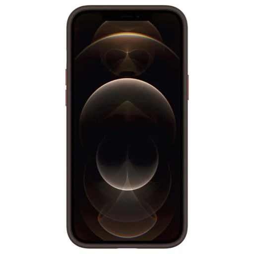 Phone 12 Pro MAX Spigen Cyrill Leather Brick bőr tok Vöröses Barna (ACS01649) - 2