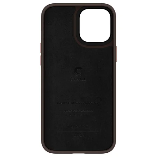 Phone 12 Pro MAX Spigen Cyrill Leather Brick bőr tok Vöröses Barna (ACS01649) - 3