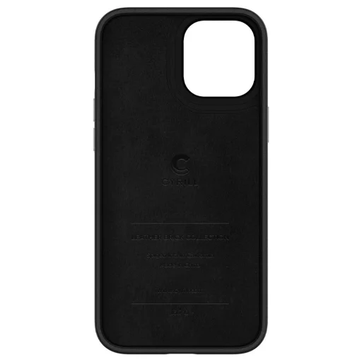 iPhone 12 Pro MAX Spigen Cyrill Leather Brick bőr tok Kavicsszürke (ACS01650) - 5