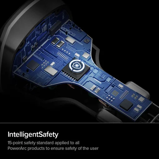 Spigen PC1800 PowerARC szivargyújtós töltő 2xUSB PD30W/QC.3.0 fekete - 10