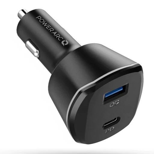 Spigen PC1800 PowerARC szivargyújtós töltő 2xUSB PD30W/QC.3.0 fekete - 5