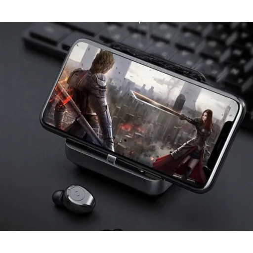 F9 TWS 5C vezeték nélküli bluetooth fülhallgató fekete - 2