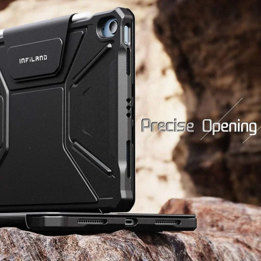 Infiland Multiple Angles Tok Ipad Air 4 2020 / 5 2022 Fekete - 5