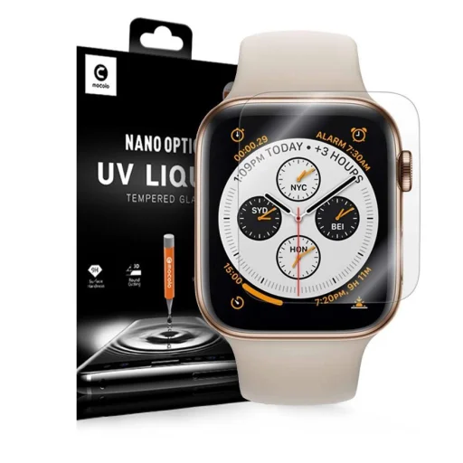 Mocolo kijelzővédő üvegfólia UV LED lámpával Apple Watch 1/2/3 (42MM) - 1