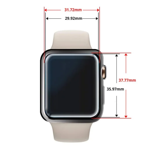 Apple Watch 4/5/6 / SE (44MM) Whitestone 9H kijelzővédő üvegfólia UV lámpával - 5