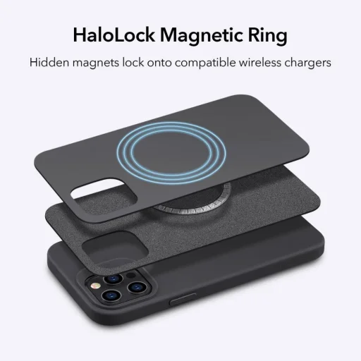 ESR Cloud HaloLock tok iPhone 12/ 12 Pro fekete - 3