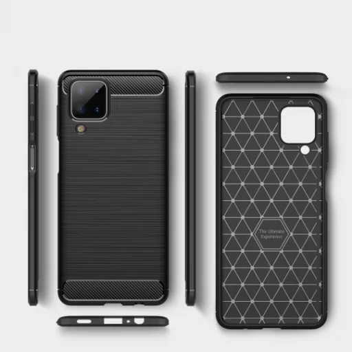 Tech-Protect carbon mintájú TPU tok Samsung A12 fekete - 8