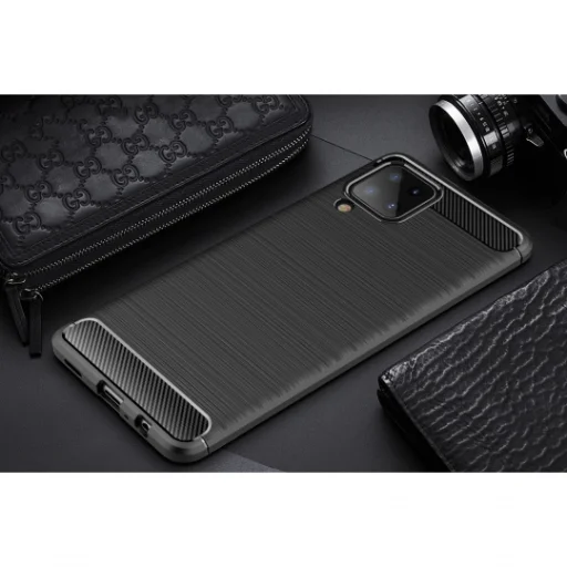 Tech-Protect carbon mintájú TPU tok Samsung A12 fekete - 9