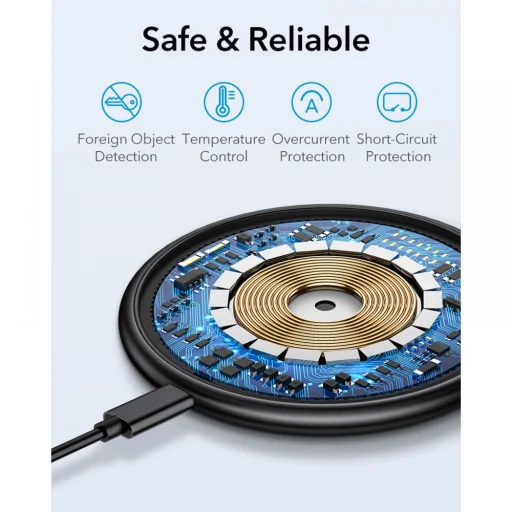 ESR HaloLock MagSafe mágneses vezeték nélküli gyorstöltő Midnight Blue - 4