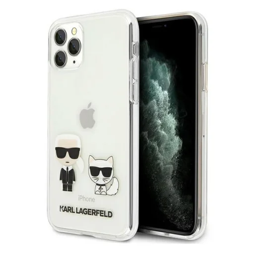iPhone 11 Pro Karl Lagerfeld KLHCN58CKTR Karl Choupette tok átlátszó - 1