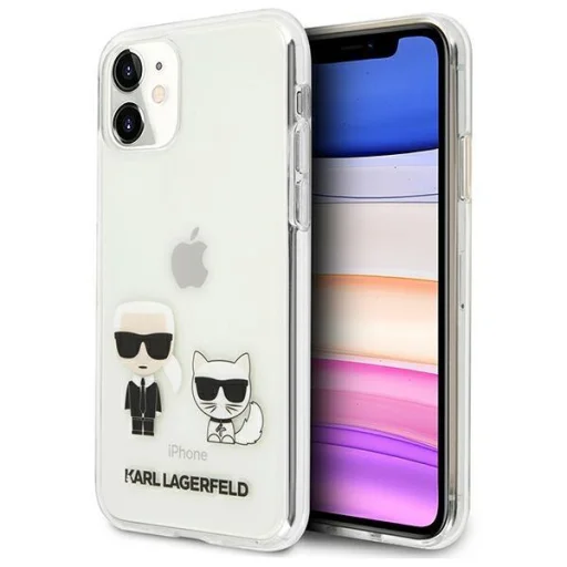 Karl Lagerfeld KLHCN61CKTR Karl Choupette tok iPhone 11 átlátszó - 2