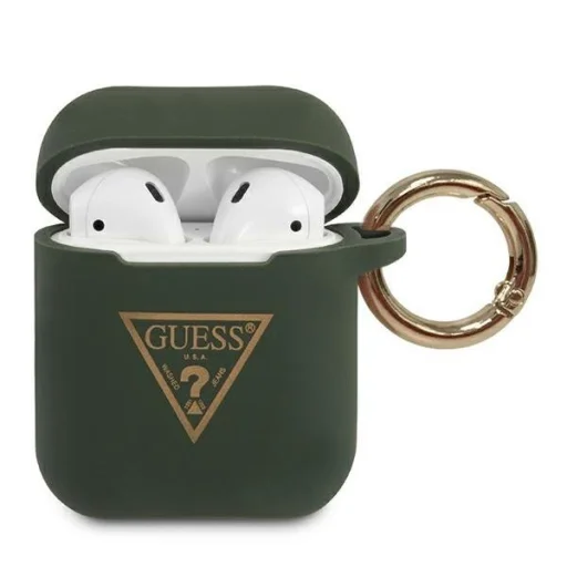 Guess Silicone Triangle GUACA2LSTLKA AirPods 1/2 tok khaki - 1