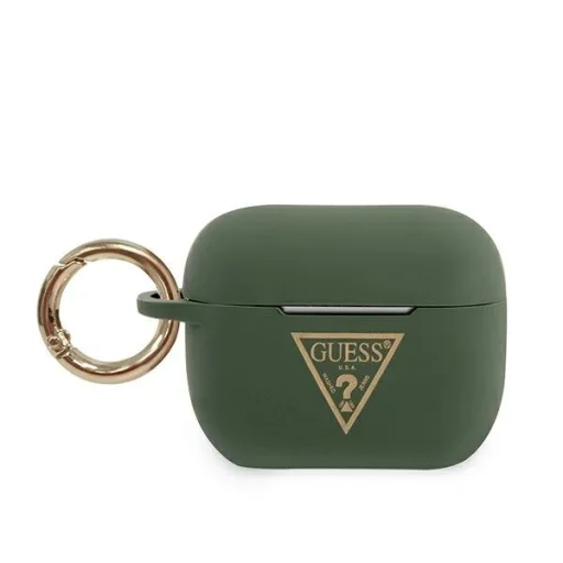Guess Silicone Triangle GUACAPLSTLKA AirPods Pro 1/2 tok khaki - 1