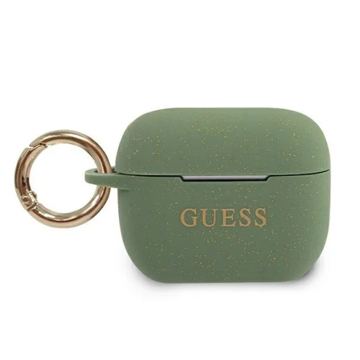 Guess Glitter Silicone GUACAPSILGLKA AirPods Pro 1/2 tok khaki - 1