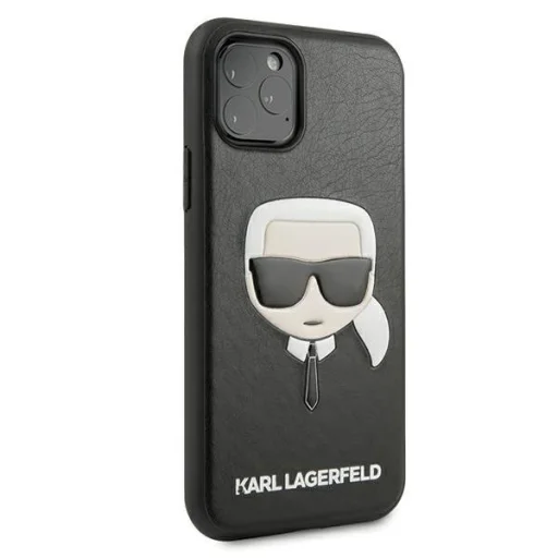 Karl Lagerfeld KLHCN58KHBK Ikonik Karl's Head PU tok iPhone 11 Pro fekete - 4