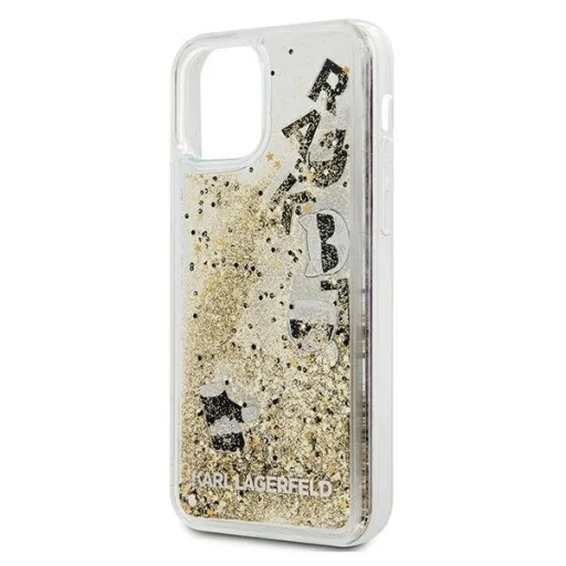 iPhone 12/ 12 Pro Karl Lagerfeld KLHCP12MROGO Glitter Charms tok arany - 3