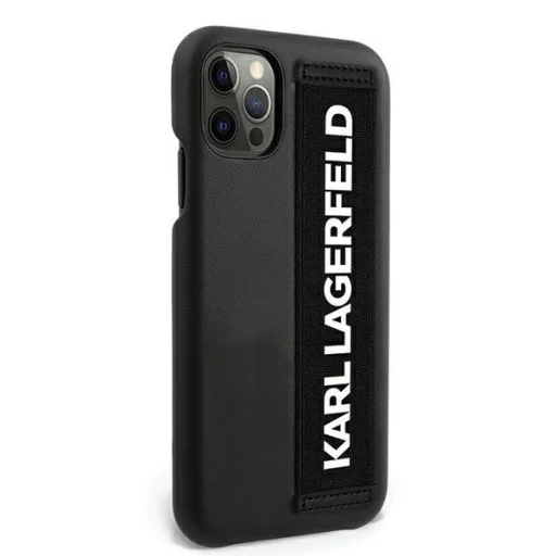 Karl Lagerfeld KLHCP12LSTKLBK keménytok iPhone 12/ 12 Pro fekete - 1