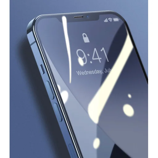 iPhone 12/ 12 Pro Baseus 2x 0,25 mm kijelzővédő üvegfólia fekete (SGAPIPH61P-KC01) - 14