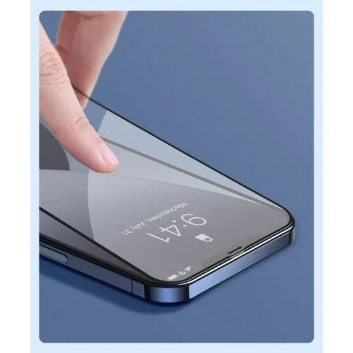 iPhone 12/ 12 Pro Baseus 2x 0,25 mm kijelzővédő üvegfólia fekete (SGAPIPH61P-KC01) - 16