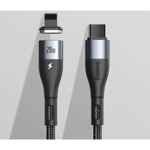 Baseus Zinc mágneses kábel USB Type-C - Lightning PD 20W 1m zöld (CATLXC-06) - 12